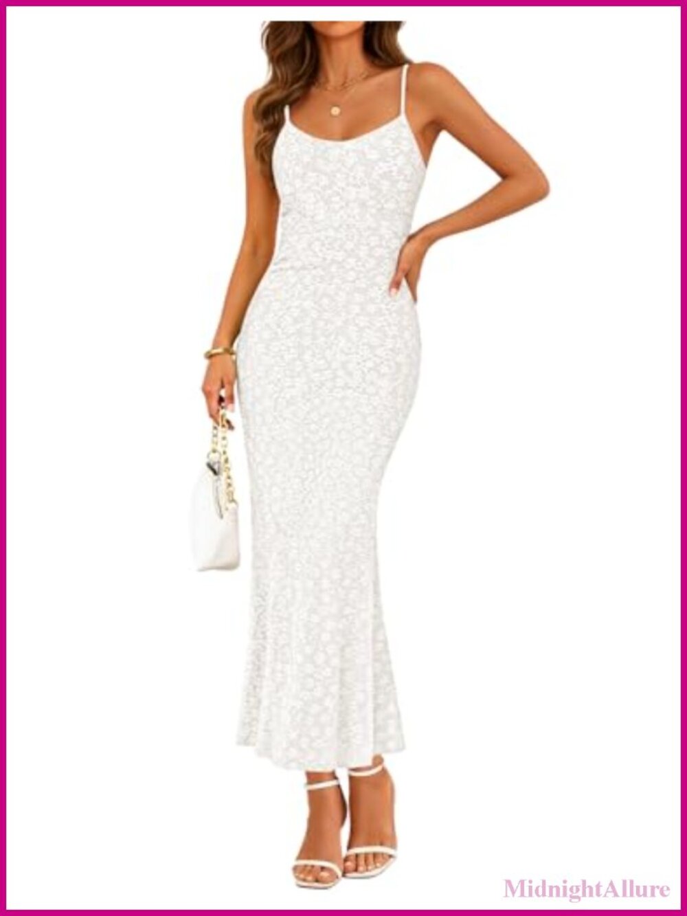 Sleeveless Square Neck Floral Midi Dress Bodycon Boho